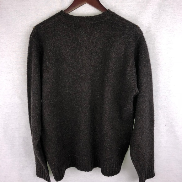 Eddie Bauer brown wool argyle sweater - Picture 6 of 8